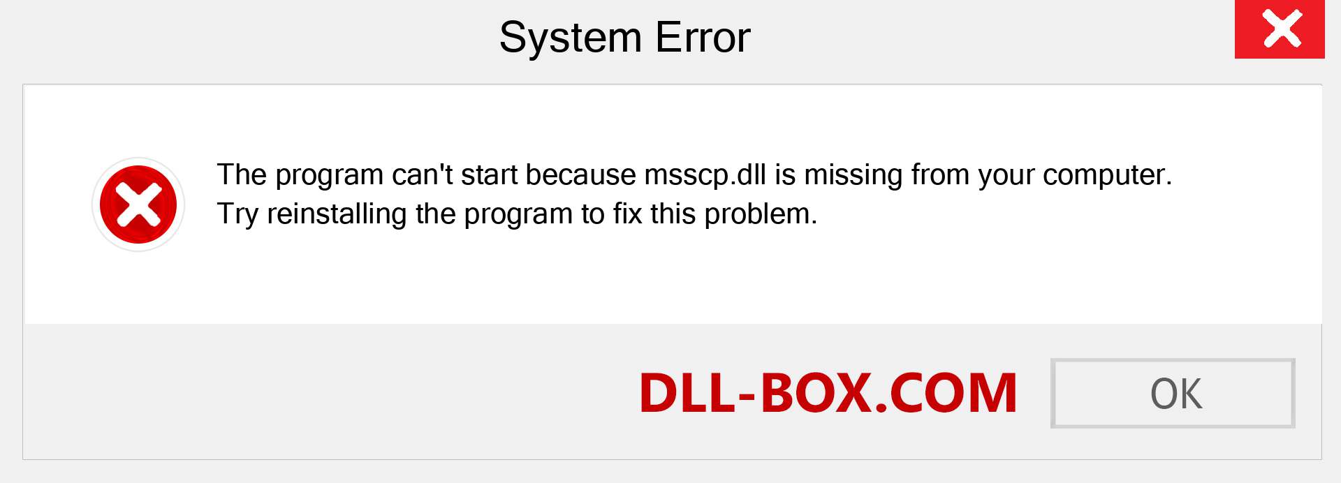  msscp.dll file is missing?. Download for Windows 7, 8, 10 - Fix  msscp dll Missing Error on Windows, photos, images